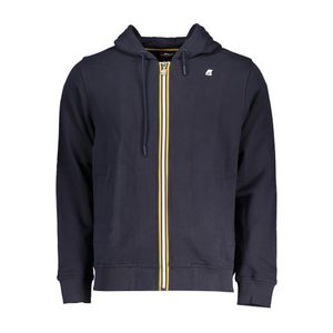 K-WAY MEN'S BLUE ZIP SWEATSHIRT