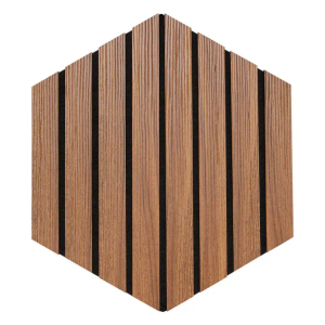 Atmosphera dekorativni zidni panel set 3/1 colva 30 x 26 cm hexagon dark wood, mdf