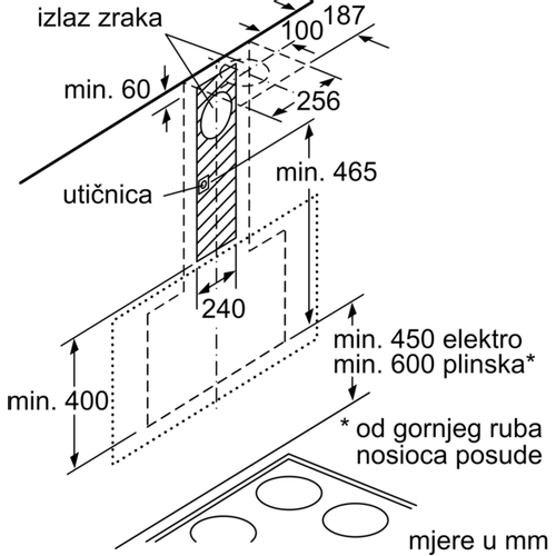 Bosch zidna napa DWK67CM60 slika 9