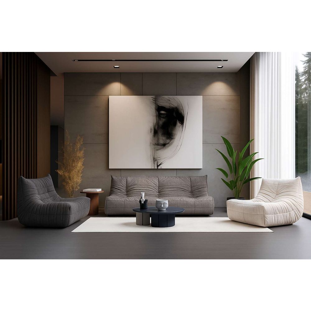 Dvosjed Sofa Bocek - Tamno Siva slika 2