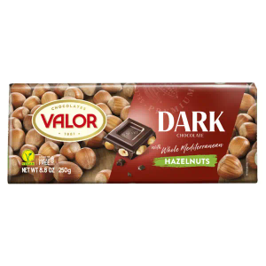 Valor čokolada Dark lješnjaci 250 g