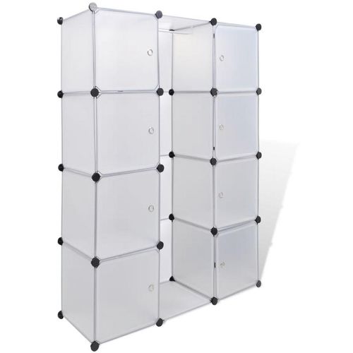 Modularni Kabinet s 9 Odjeljaka 37 x 115 x 150 cm Bijeli slika 7