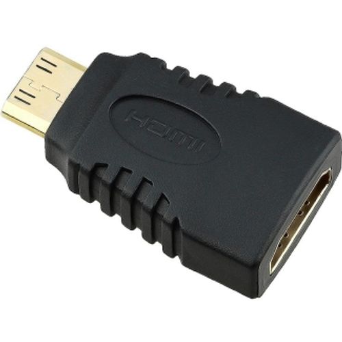 FAST ASIA Adapter Mini HDMI (M) - HDMI (F) crni slika 1