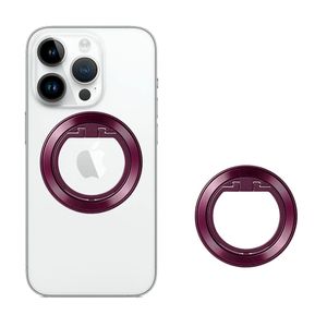Techsuit – MagSafe telefonski prsten (MPR2) – Okrugli oblik- aluminijska legura – bordo