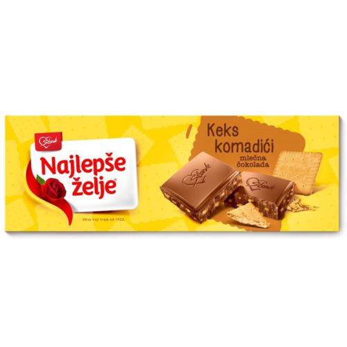 Najlepše želje čokolada sa keksom 250g slika 1