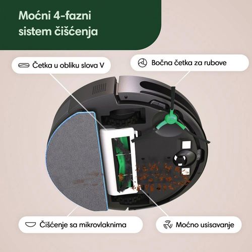 iRobot Roomba® Combo Essential Sivi Kombinovani usisivač i brisač slika 8