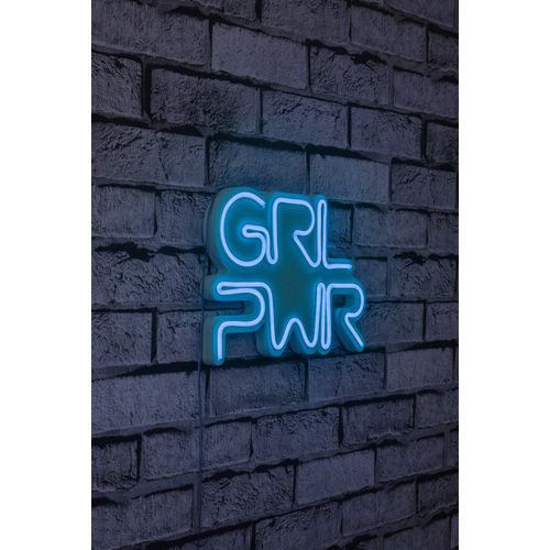 Wallity Ukrasna plastična LED rasvjeta, Girl Power - Blue slika 10