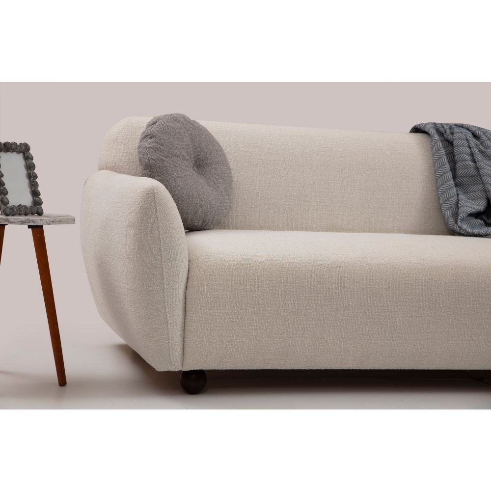 Eddy - Krem Sofa sa 3 Sjedala slika 4