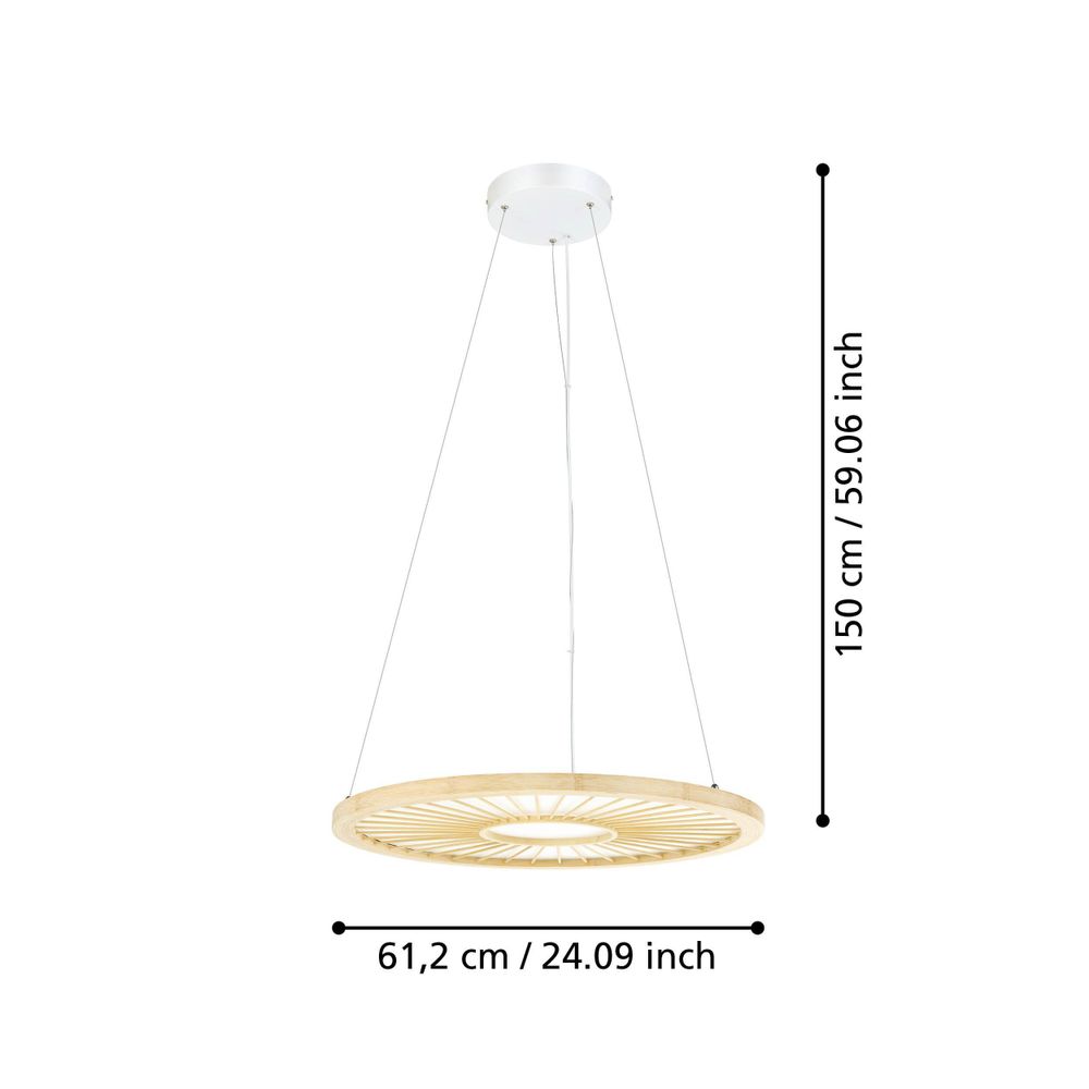 DEHESA Luster - LED Osvjetljenje s Bambusom slika 5