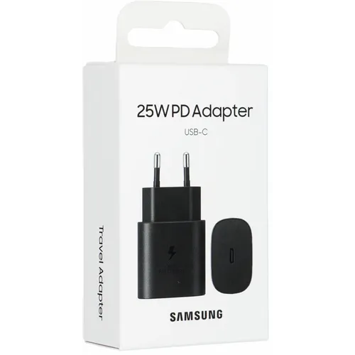 Originalni zidni punjač Samsung Fast Charger EP-TA800NBEGEU USB Type C 3A 25W crni slika 1