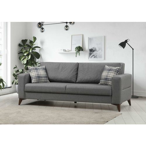 Kristal 3+1 - Dark Grey Dark Grey Sofa Set slika 2
