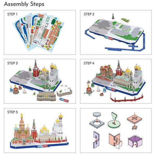 Cubicfun 3D puzle City Line Moskva slika 5