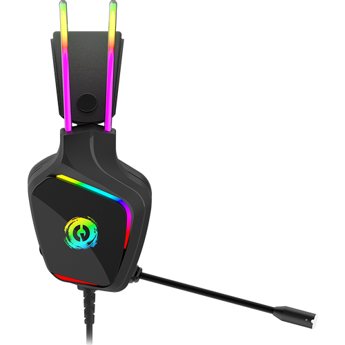 CANYON Darkless GH-9A, RGB gaming headset with Microphone, Microphone frequency response: 20HZ~20KHZ, ABS+ PU leather, USB*1*3.5MM jack plug, 2.0M PVC cable, weight:280g, black slika 6
