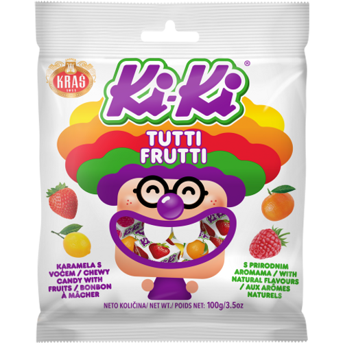 Kraš Ki-Ki Tutti Frutti Bomboni 100 g slika 1