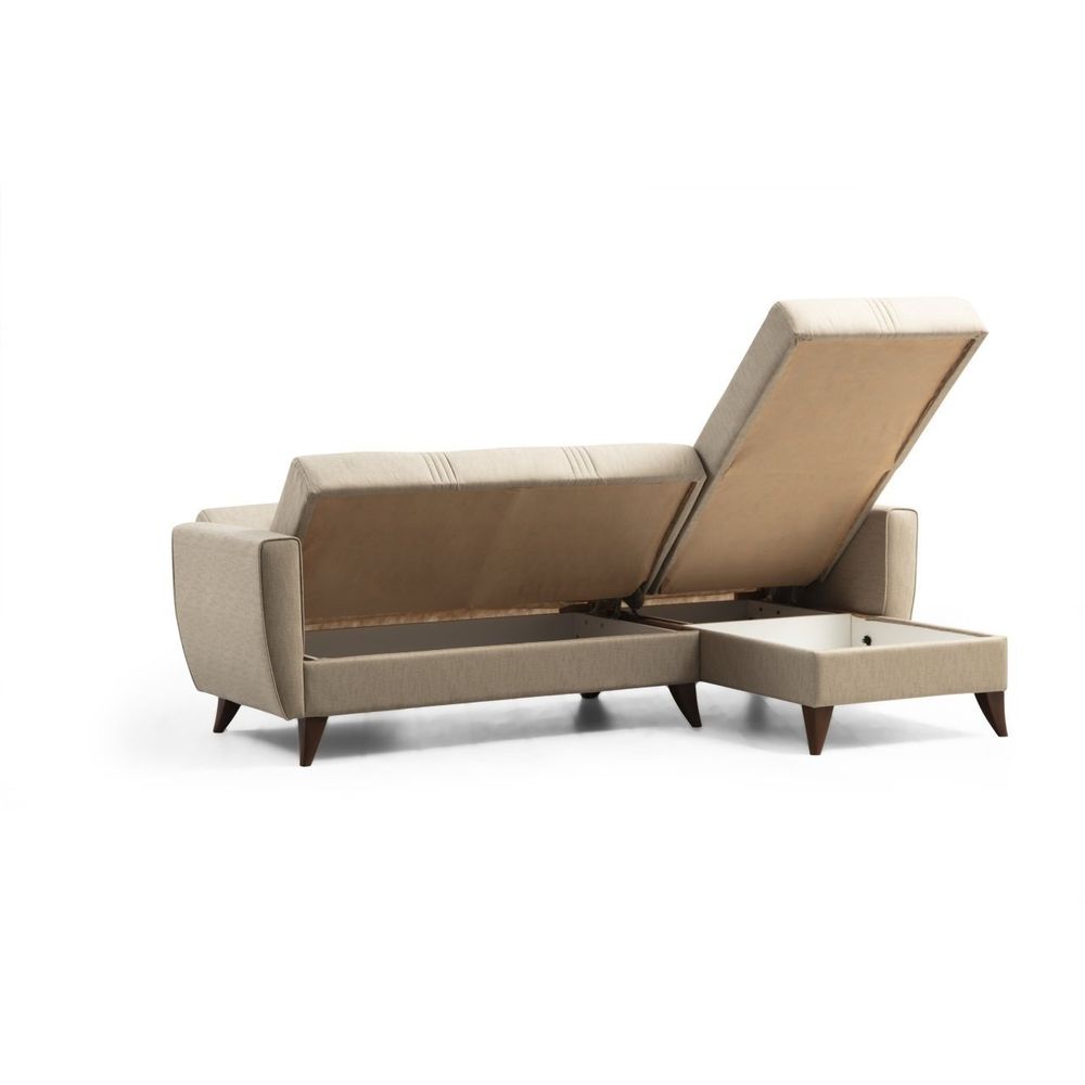 Zaden - Bež Ugaoni Sofa-Krevet slika 5