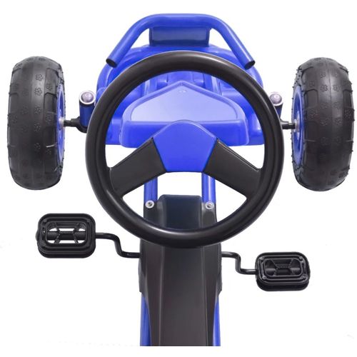 Go-Kart s Pedalama i Pneumatskim Gumama Plavi slika 13