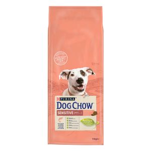 DOG CHOW Adult Sensitive, potpuna hrana za kućne ljubimce, za odrasle pse s osjetljivom kožom, dlakom i probavom, 14 kg