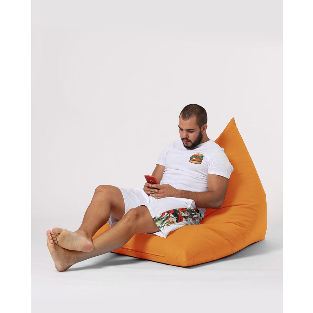 Pyramid Veliki Pouf za Krevet - Narandžasti Garden Bean Bag slika 13