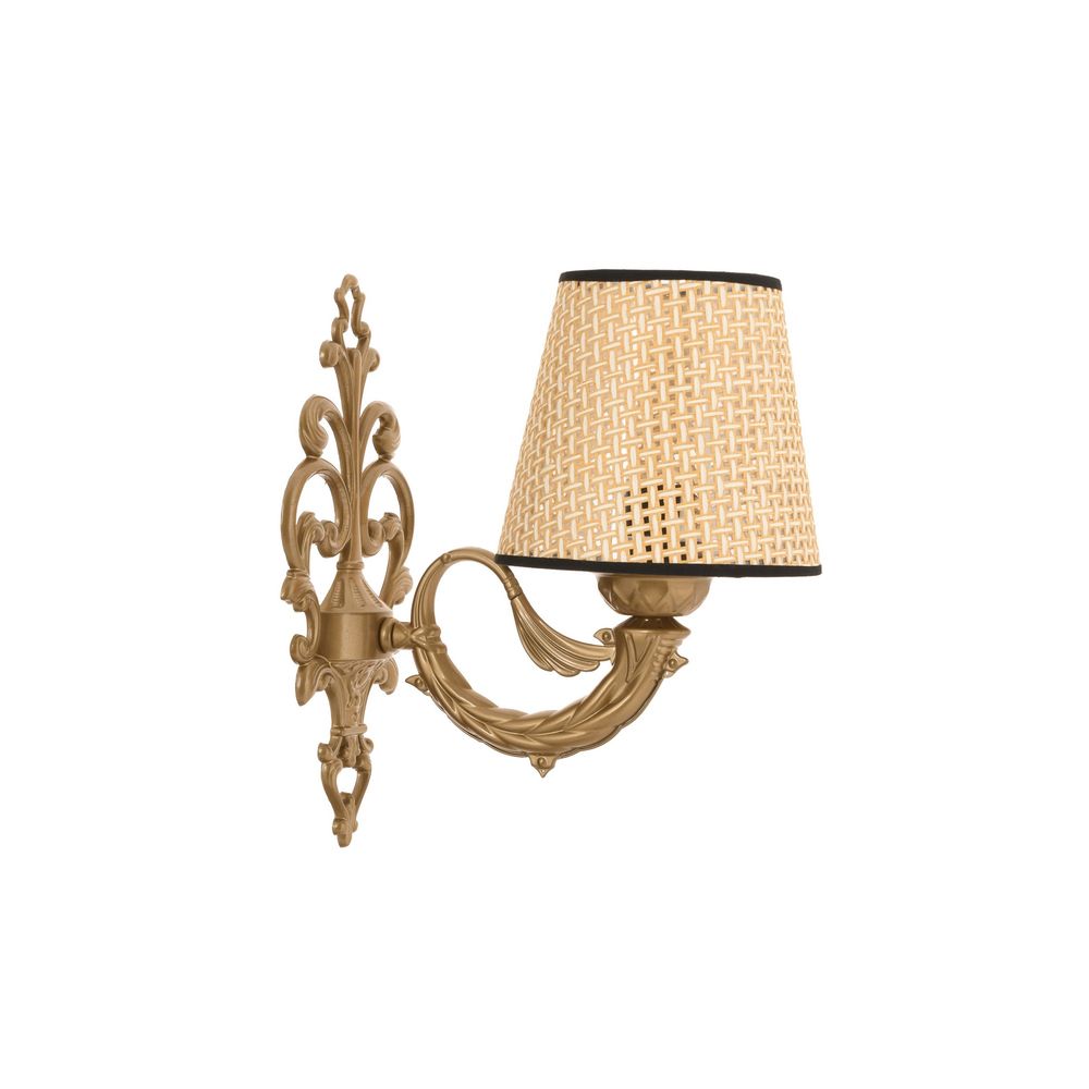 Lampa za zid Lily Coral - Prirodna, Zlatna slika 4