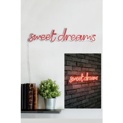 Wallity Ukrasna plastična LED rasvjeta, Sweet Dreams - Red slika 2