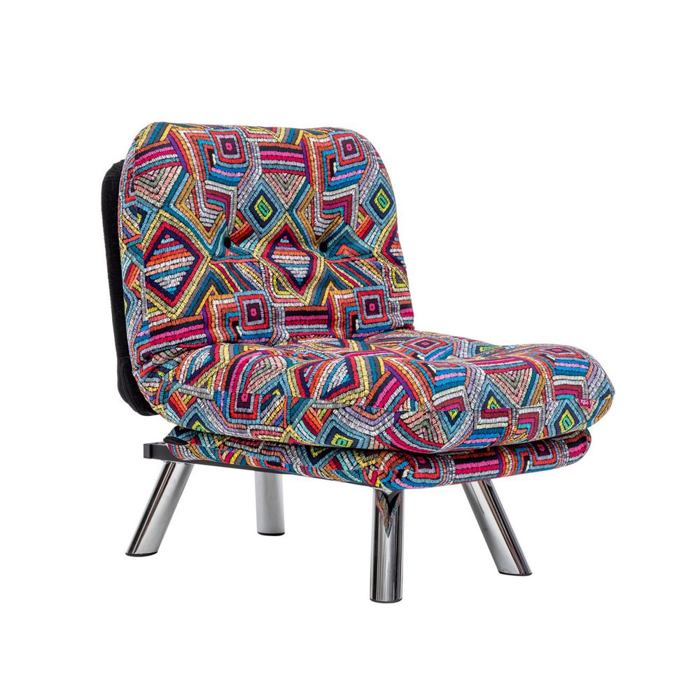 Misa Small Solo - Patchwork Multicolor Sofa na Razvlačenje za Jednu Osobu slika 4