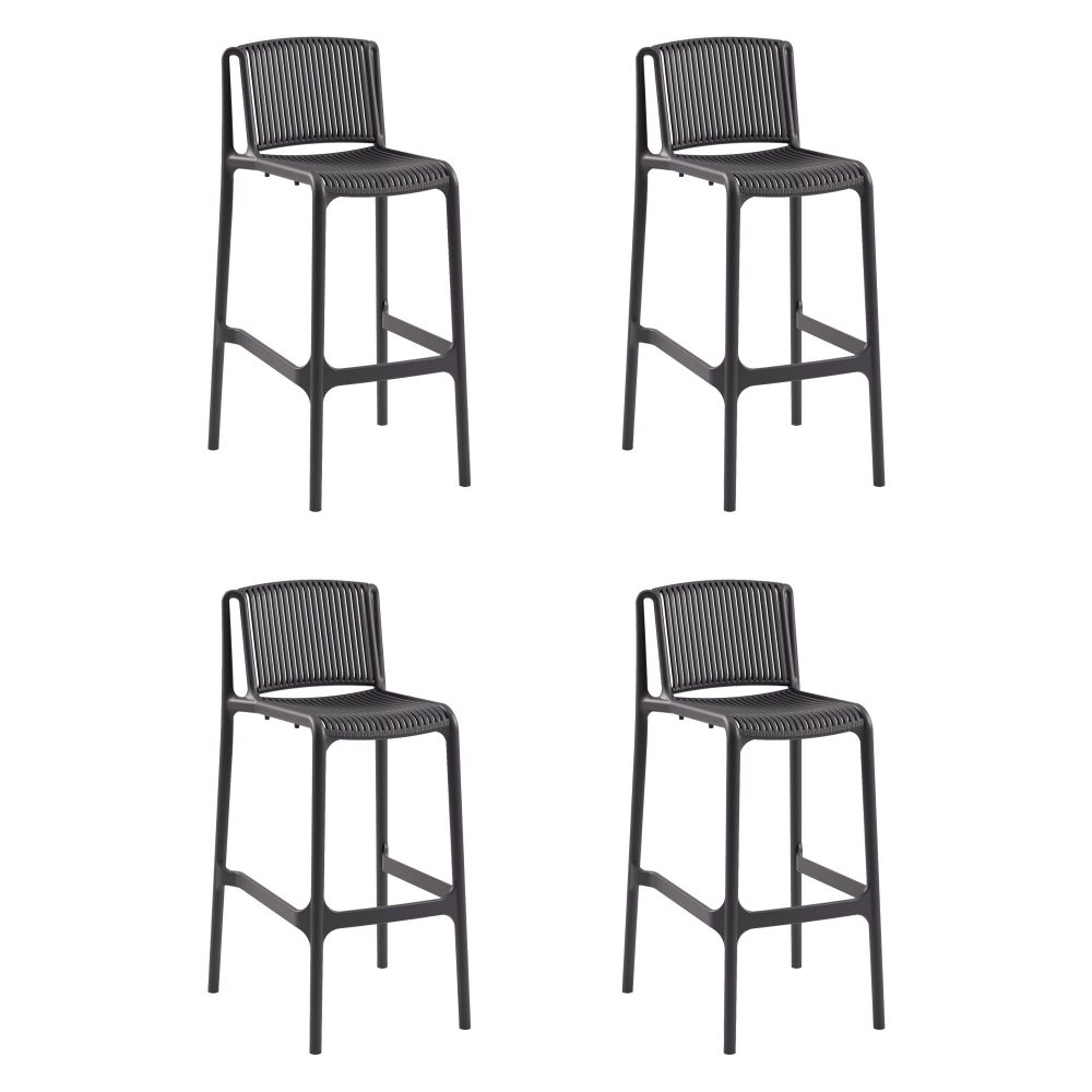 Set Barskih Stolica (4 Komada) Nes Bar - Boja: Antracit slika 3
