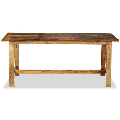 Blagovaonski stol od masivnog obnovljenog drva 180 cm slika 41