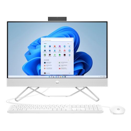 HP consumer 644V4EA HP All-in-One 24-cb1000ny, AMD Ryzen 7 5825U, 16GB DDR4-3200 RAM, 512GB PCIe NVMe M.2 SSD, 23.8" IPS AG FHD 1920x1080 touch, AMD Radeon Graphics, 2 USB 3.1, 2 USB 2.0, 1 HDMI 1.4 1 RJ-45 BT 5.0, Win11Home, YU, Starry white slika 1