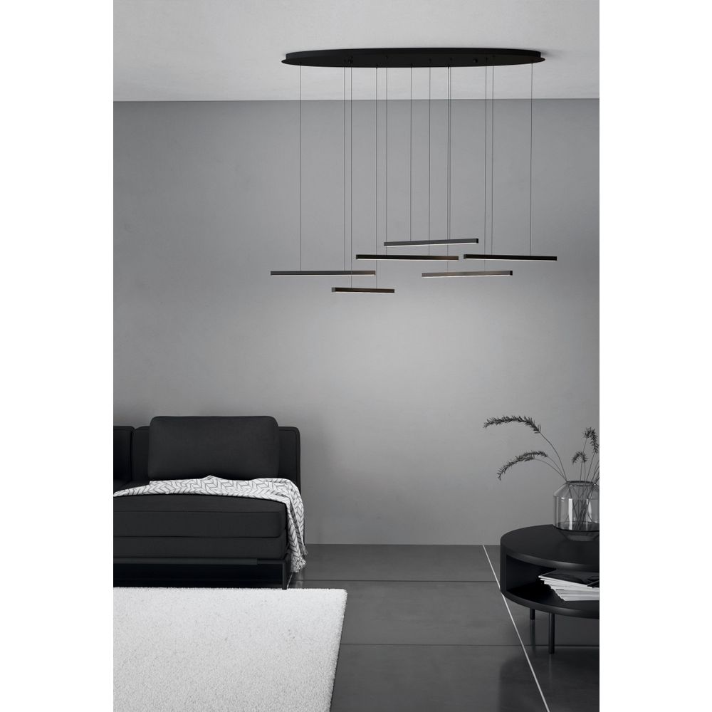 LINDOZA Luster - LED Osvjetljenje u Crnoj Boji slika 3