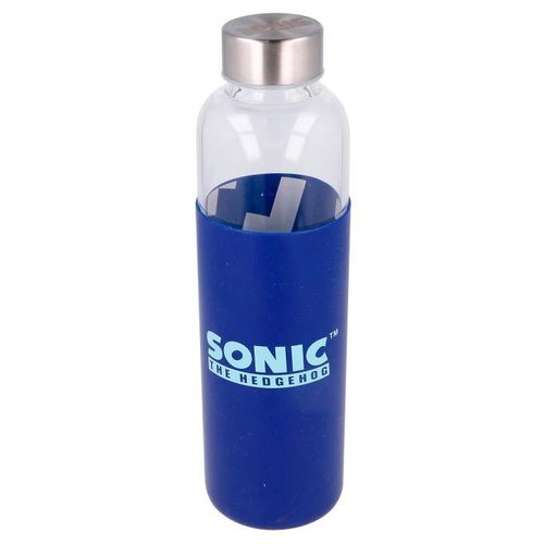 Sonic the Hedgehog Staklena Boca sa Silikonskom Navlakom - 585ml slika 2