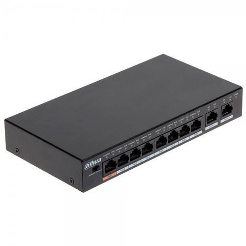 Dahua POE switch PFS3010-8ET-96 10/100 RJ45 ports, POE 8 kanala, UPLINK 2xGbit slika 2