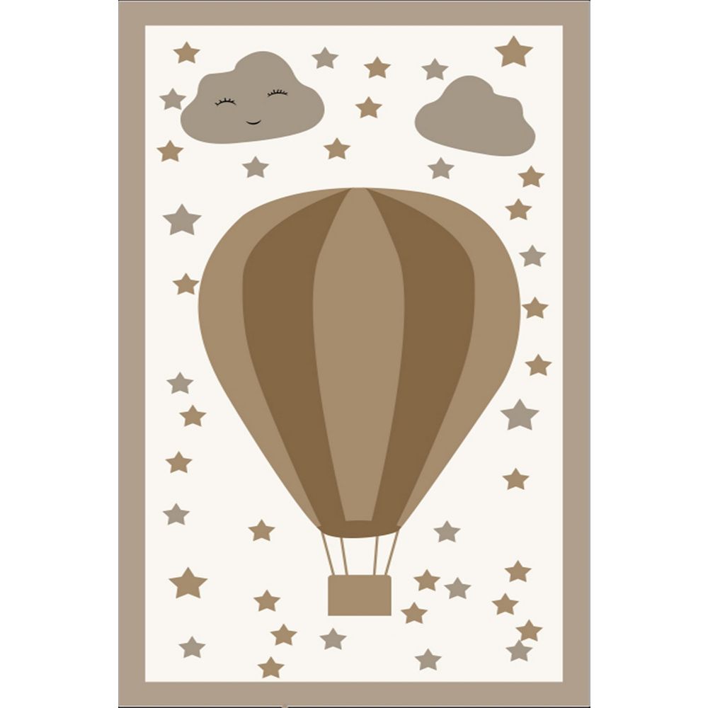 Tanki tepih sa digitalnim printom Balon na vrući zrak (100 x 150 cm) ELS587 slika 2
