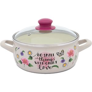 Metalac Šerpa Proljeće, plitka sa staklenim poklopcem 20 cm / 2.9 l