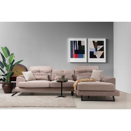 Atelier Del Sofa Frido Corner Right (L3+Chl) - Beige Beige Corner Sofa slika 2