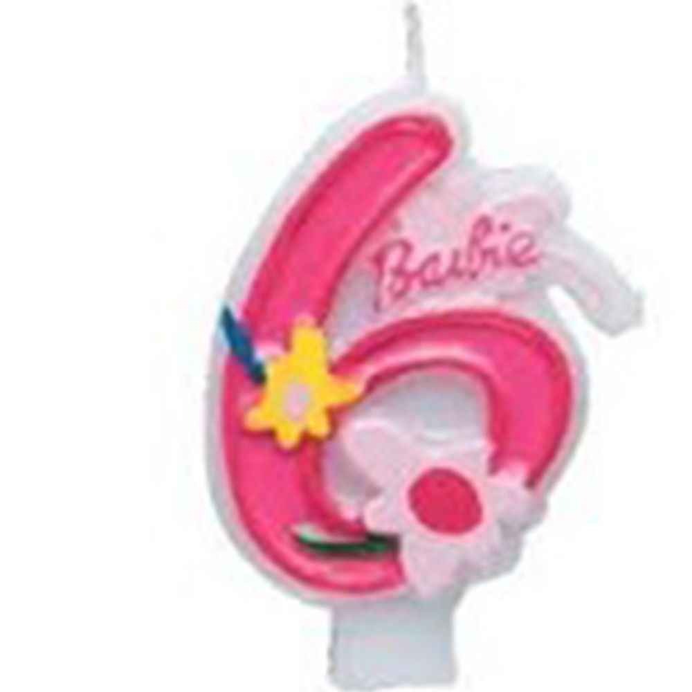 Rođ.svjećica Barbie broj 6 slika 1
