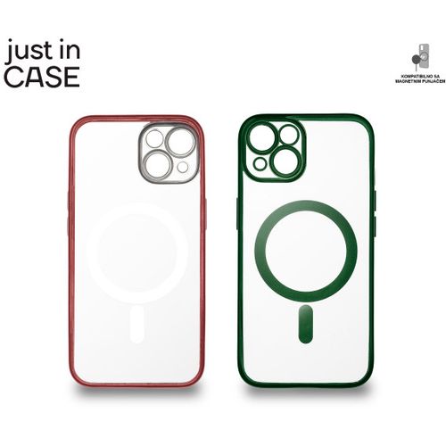 2u1 Extra case MAG MIX paket ZELENO CRVENI za iPhone 14 slika 1