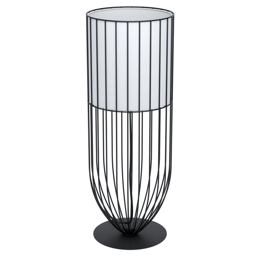 Eglo stolna lampa nosino e27 1x60w crno/bijelo v:580mm o220mm slika 1