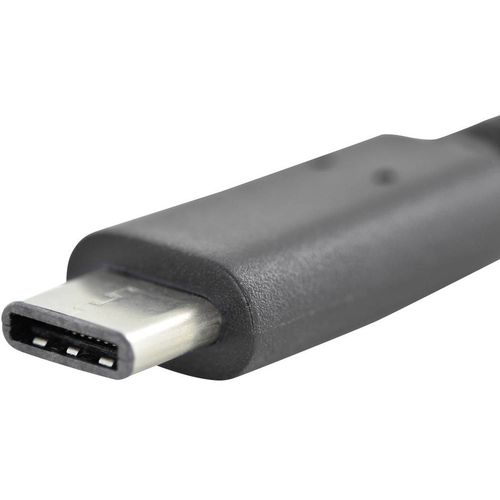 Digitus USB kabel USB 2.0 USB-C® utikač, USB-Micro-B utičnica 0.15 m crna okrugli, utikač primjenjiv s obje strane, dvostruko zaštićen AK-300316-001-S slika 4