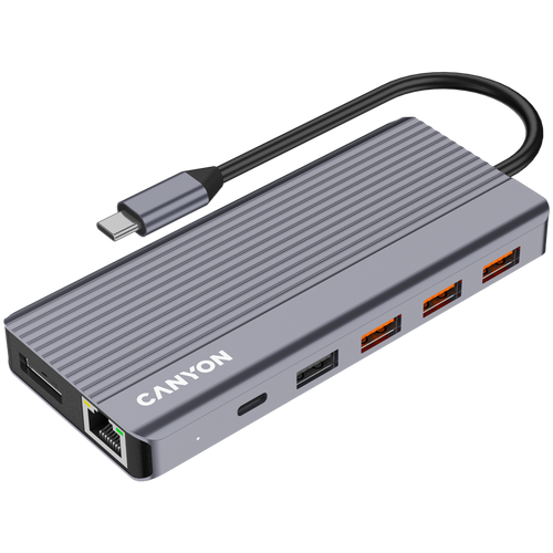 CANYON DS-16 13in1 4K USB-C Hub Sivi slika 5