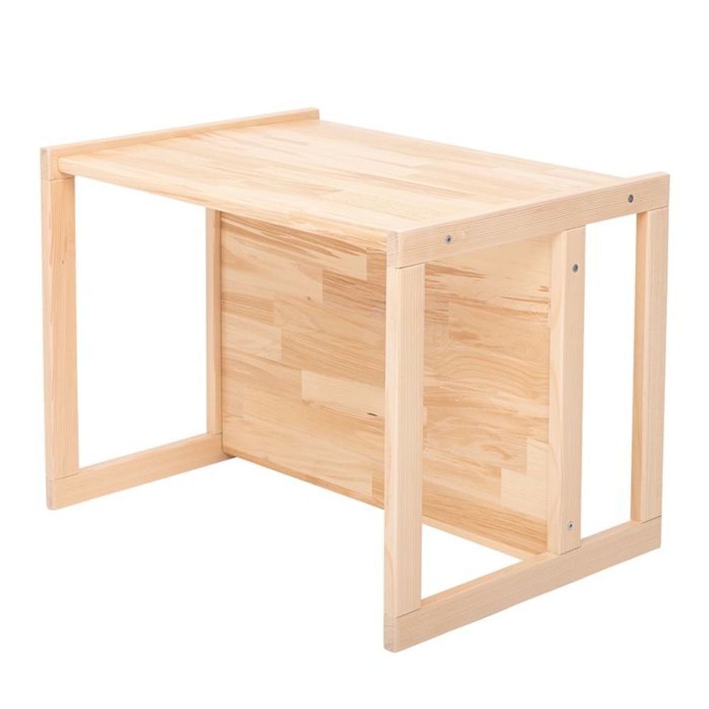 Kukka Montessori drveni sto i klupa 2U1, Natural Wood slika 3
