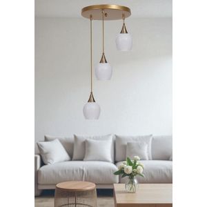 Opviq Luster 369, Bijela, Zlatna