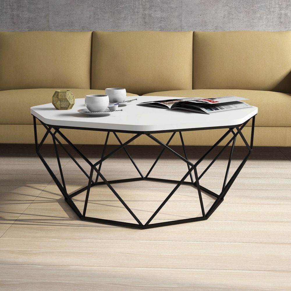 Kafa sto Diamond – bijela boja slika 2