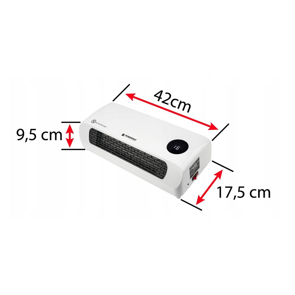 Zračna zavjesa 2000W POWERMAT PM-GC-3000DL daljinski upravljač slika 10