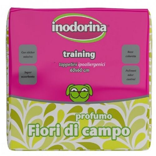 Inodorina Training pads Flower parfume, pelene za pse 60x60 10 kom slika 1