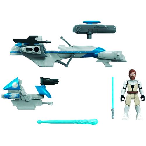 Star Wars Mission Fleet Obi-Wan Kenobi + Barc Speeder set figure slika 2