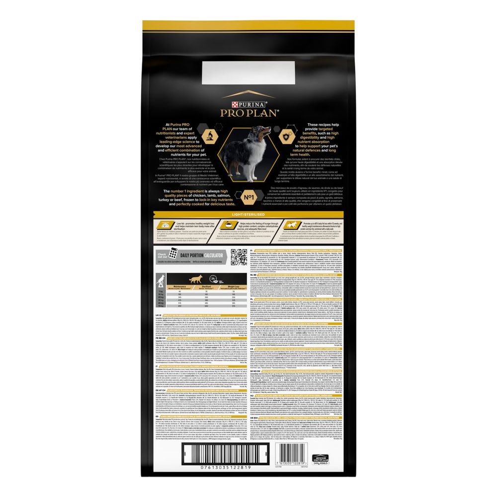 PRO PLAN Hrana za pse, Light&Sterilised, OptiWeight, bogato piletinom, All sizes 14kg slika 2