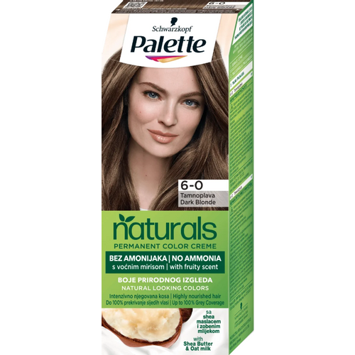 Palette Naturals Color Creme Farba za kosu 6-0 Tamnoplava slika 1