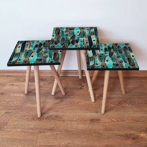 Nesting Table Set (3 komada) - Različite Boje