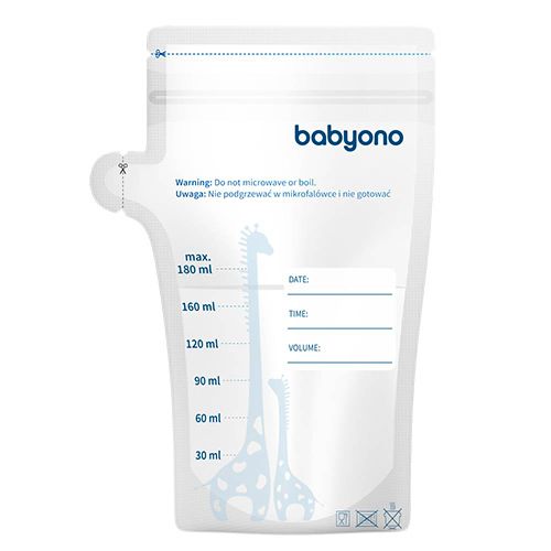 BabyOno Vrećice za pohranu mlijeka, 180 ml, 30 kom slika 1