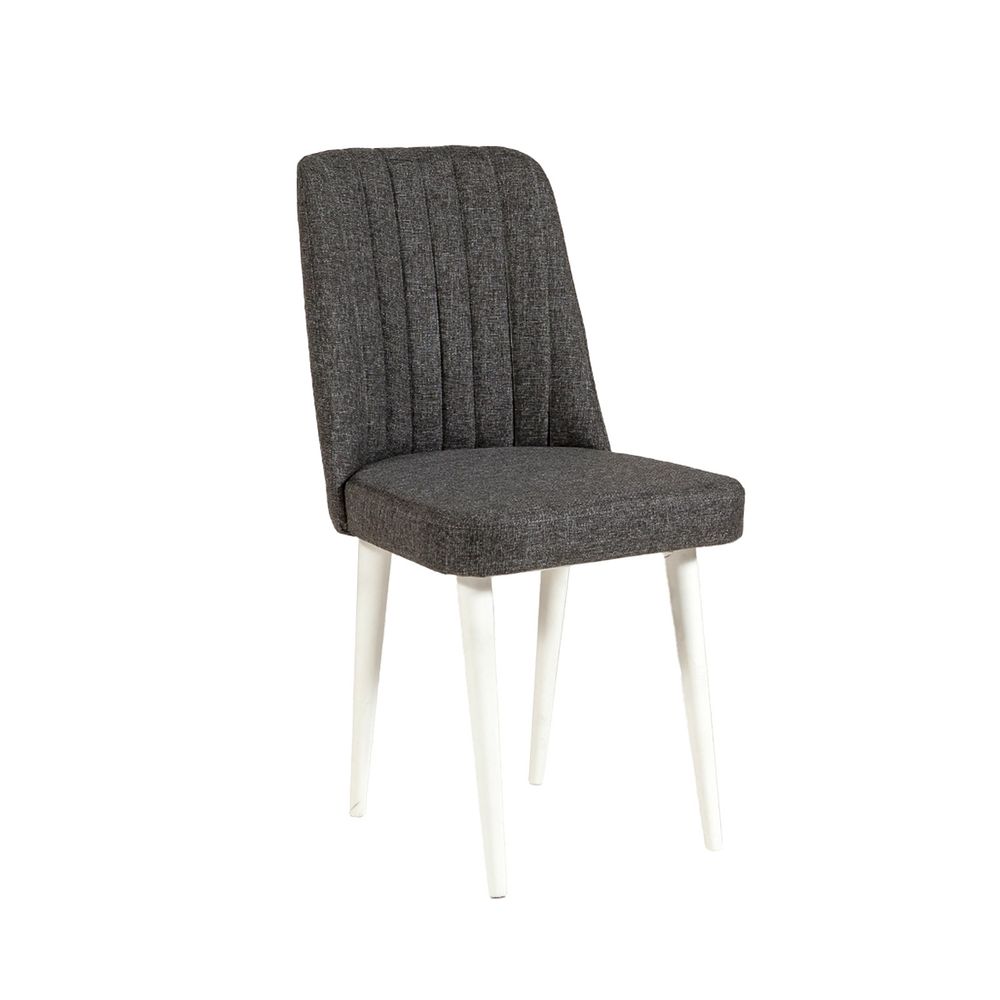 Vina Sandalye Anthracite i Bijela slika 3